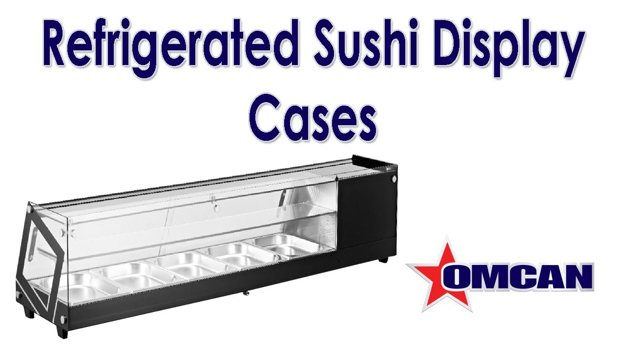 Video thumbnail for 45″ Refrigerated Sushi Showcase with Flat Glass, 1.55 cu.ft. (44 L), Black
