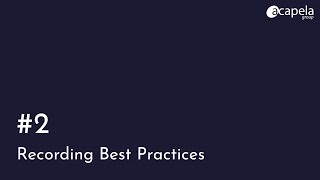 Tutorial - 2/9 – My-Own-Voice Series: Recording best practices