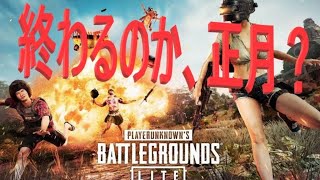 【PUBG LITE】嗚呼、正月よ。もう行ってしまうのか。せめてドン勝は置いて行け。