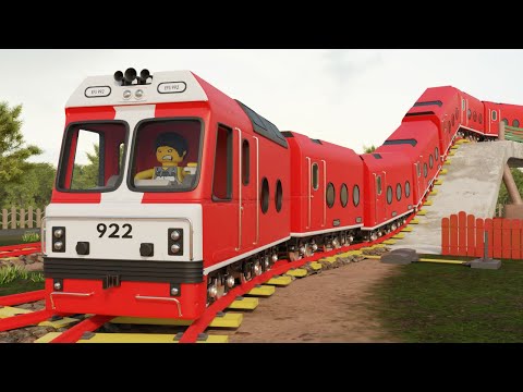 🛑 Lego Thief Tries to Rob the Train - Police Thief Cartoon - Choo choo train kids videos