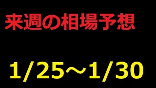 【FX】来週の1月25日～1月30日相場展望 （ドル円、ユーロドル、ユーロ円、ポンドドル、ポンド円)