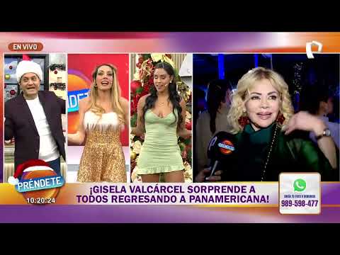 Gisela Valcárcel surprises everyone by returning to Panamericana