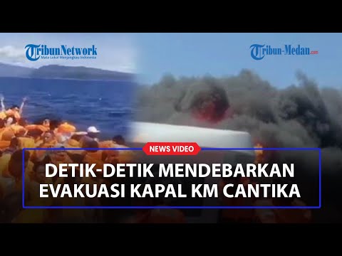 Viral Detik-detik Mendebarkan Kapal KM Cantika 77 Terbakar di Perairan Kupang, Lelaki Teriak
