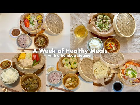 5 Healthy & Easy Meals Ideas with a bamboo steamer | cooking vlog