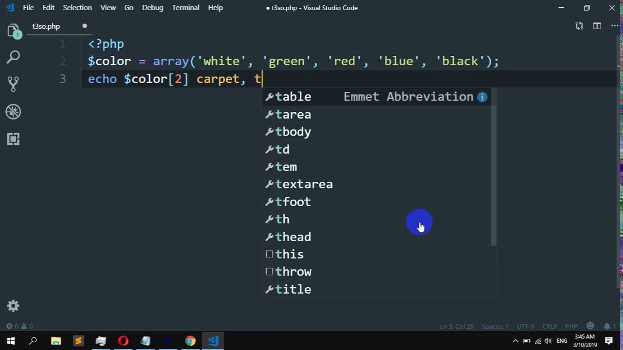 How to priny array values within a string in PHP
