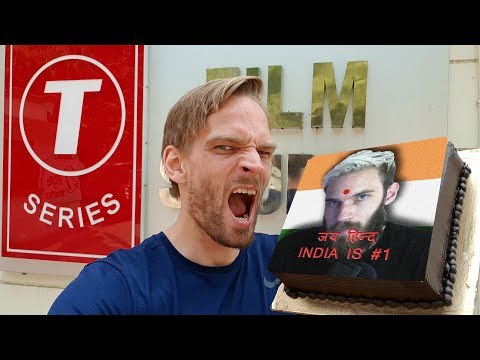 PewDiePie Delivers Cake to T-Series HQ in India *REAL* PewDiePie Delivers Cake to T-Series HQ in India *REAL*