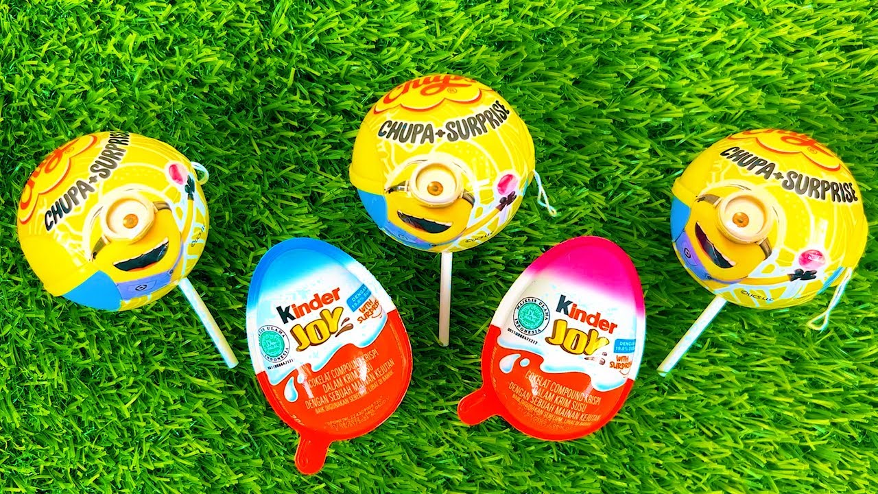 Lollipops Unpacking ASMR 🍭 Satisfying Video | Chupa Chups Surprise Minions, Kinder Joy #candies