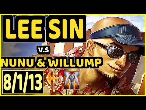 REVOLTA (LEE SIN) vs NUNU & WILLUMP - 8/1/13 KDA JUNGLE GAMEPLAY - BR Ranked MASTER