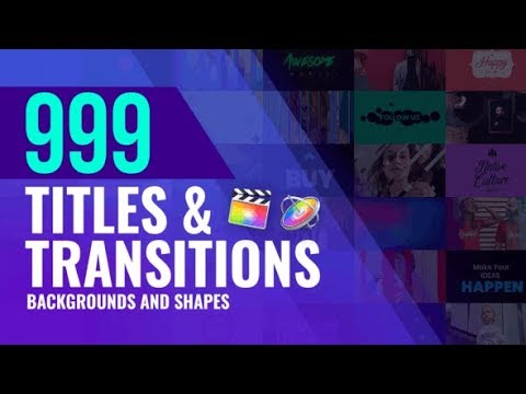 Apple Motion Template: Titles and Transitions for Final Cut Pro