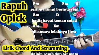 Download lagu Kunci Gitar Rapuh Opick | Mudah Dan Gampang By Darmawan Gitar mp3