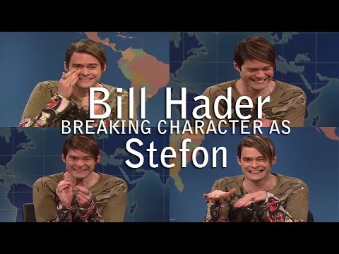 Bill Hader Breaking Character As Stefon SNL