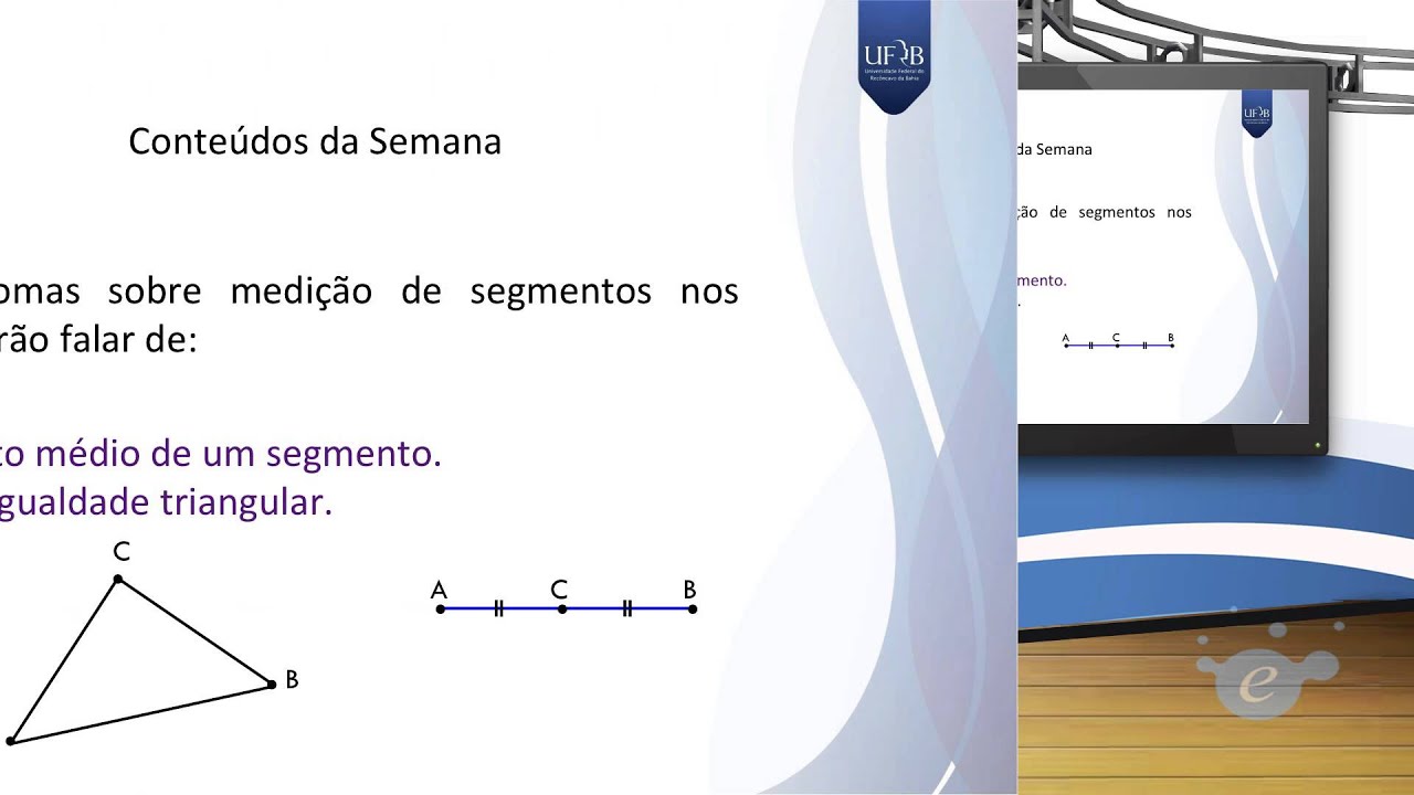 AULA 01 GEOMETRIA PLANA EM EAD  AXIOMAS DE INCIDENCIA, ORDEM E MEDIÇÃO DE SEGMENTOS