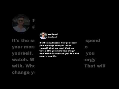 Try it that will change your life | The Fenil Show