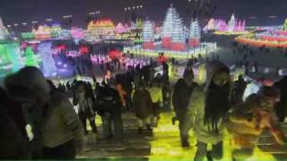 Video : China : Constructing the ice and snow sculptures, Harbin 哈尔滨