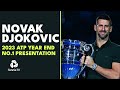 Novak Djokovic Receivs 2023 Year-End No. 1 Trophy ? | Nitto ATP Finals