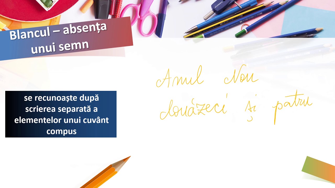 Elemente de ortografie  semnele ortografice