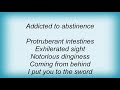 Sodom - Addicted To Abstinence Lyrics