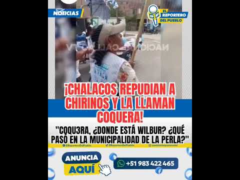 CHALACOS REPUDIAN A PATRICIA CHIRINOS