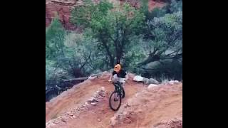 Conquering the switchback climb on the Kiowa Trail. Trail was built by the Palo Duro Canyon Corps of Engineers. Video: Chris Podzemny