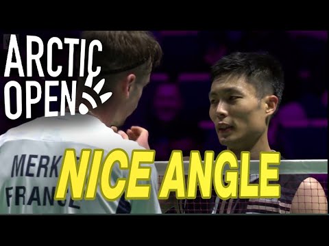 【Nice Angle】Chou Tien Chen (TPE) vs. Arnaud MERKLE (FRA) Arctic Open 2025 Badminton #arcticopen