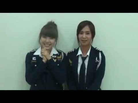 SNSD Tiffany and Yuri Promoting Taewoo's T-Virus