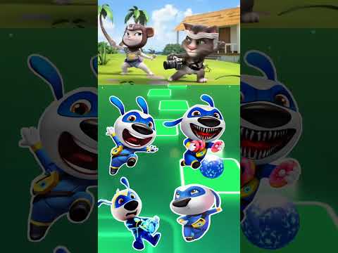paw Talking Tom 🆚 Talking Angela 🆚 Talking Ben Monster Transformation #coffindance #tileshop #shorts