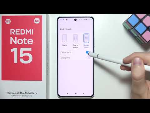 Redmi Note 15: How to Turn On/Off Camera Grid Lines