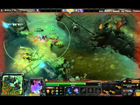 Dota 1v1 mid practice - EternalEnvy vs Arteezy (NTH era)