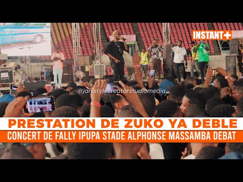 Prestation de ZUKO YA DEBLE Concert FALLY IPUPA Stade Alphonse Massamba Débat