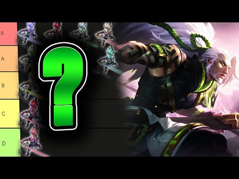 The INKSHADOW Yasuo CHROMA Tier LIST! (With Gameplay!)