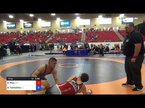 2018 Marine Corps US Open/Senior Men's Greco-Roman 72 Con 8 #1 - Bruce Moe (BWC) Vs. Bobby Yamashi