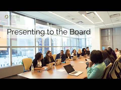 Presenting to the Board 101 and How to Read Financial Statements for Boards and Directors
