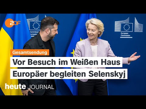 heute journal vom 17.08.2025 Selenskyj-Besuch USA, Ukraine-Skepsis, Klingbeil im Sommerinterview
