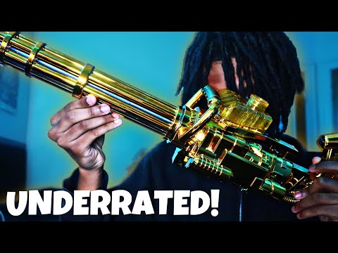 THIS GOLD MINIGUN GEL BLASTER IS UNDERRATED🔥!