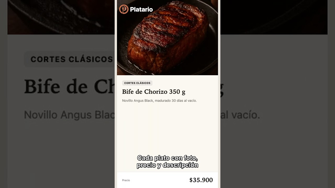 Demo Platario — menú digital por voz