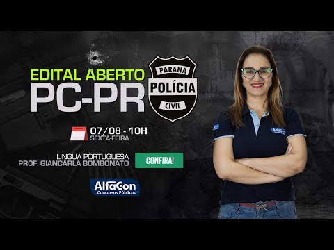 AO VIVO | Aula de Língua Portuguesa para a Policia Civil do Paraná - AlfaCon