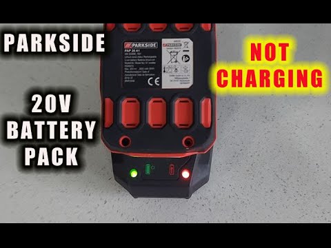 Parkside 20v battery pack -NOT CHARGING
