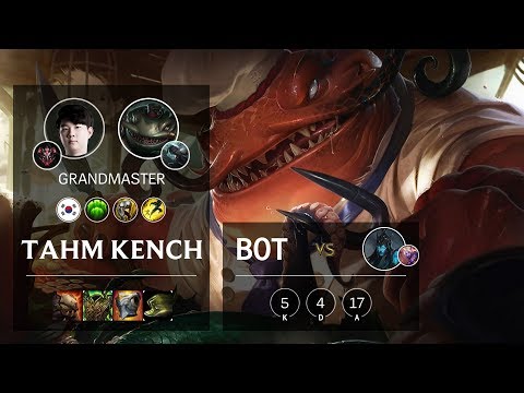 Tahm Kench Bot vs Kalista - KR Grandmaster Patch 10.9