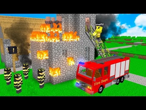 ISMETRG KÖYDE İTFAİYECİ OLDU! 😱 - Minecraft
