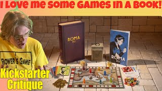Roma XLI: A Book-Box Game of Exile & Deceit for 1-9 Players (A-) Kickstarter Critique Review