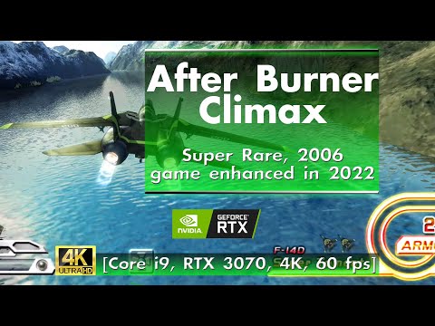 After Burner Climax - Super Rare, 2006 game enhanced in 2022 [Core i9, RTX 3070, 4K, 60 fps]