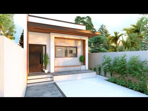 Casa pequena 5x8 - Moderna e funcional | Casaa Edícula | Plano de casa pequeña | House design Tiny