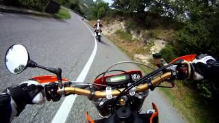 preview picture of video 'Ktm exc 125-Hm Cre 125-Ktm Lc4 - Curve di Quarto'