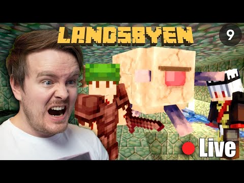 Bakern og Nether-Prinsen Utforsker et Vann-Tempel - Landsbyen 🔴Live