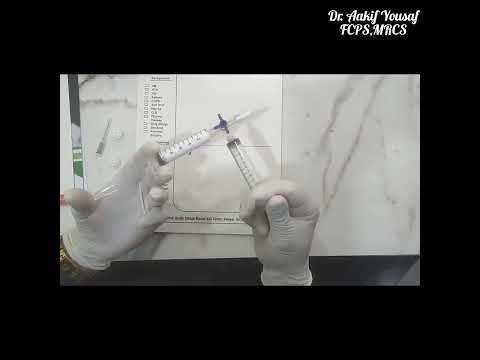 How to make foam for Sclerotherapy ( Tessari Method)