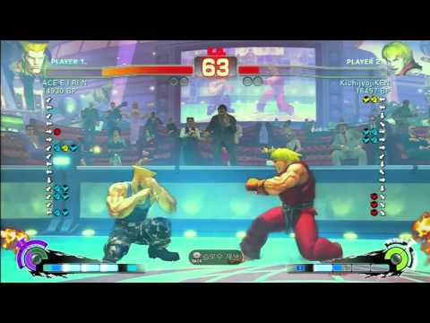 SSF4 Rank Match  ACE E I RI N (GU)  vs  KichijyojiKEN (KE)-2