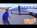 Blippi Explores A Private Jet Educational Videos For Kids