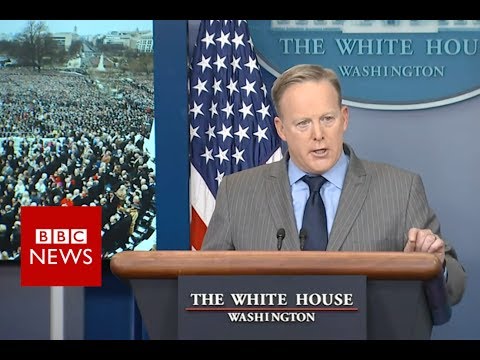 Sean Spicer’s most memorable moments at the podium – BBC News