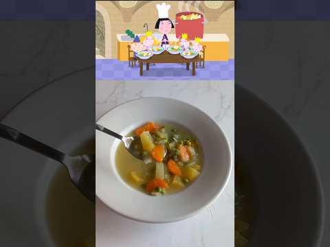 Modern Soup from Ben and Holly's Little Kingdom 🍲🥔🥕🧅🫛🧀 #shorts #viral #benandholly #cartoonedits
