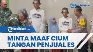 Kini Minta Maaf! Dua Oknum Aparat Cium Tangan dan Peluk Penjual Es seusai Fitnah Es Gabus Suderajat